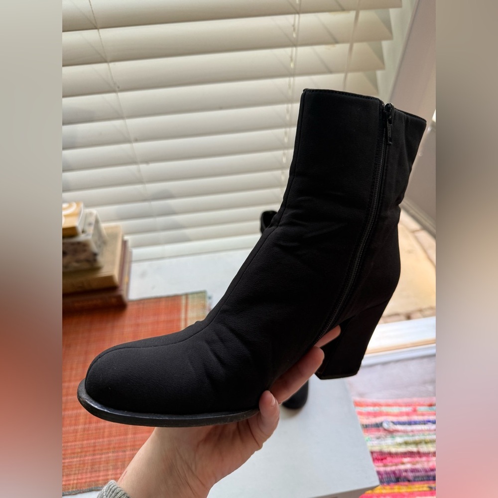 Vintage Prada Nylon/Leather Booties - Picture 5 of 16